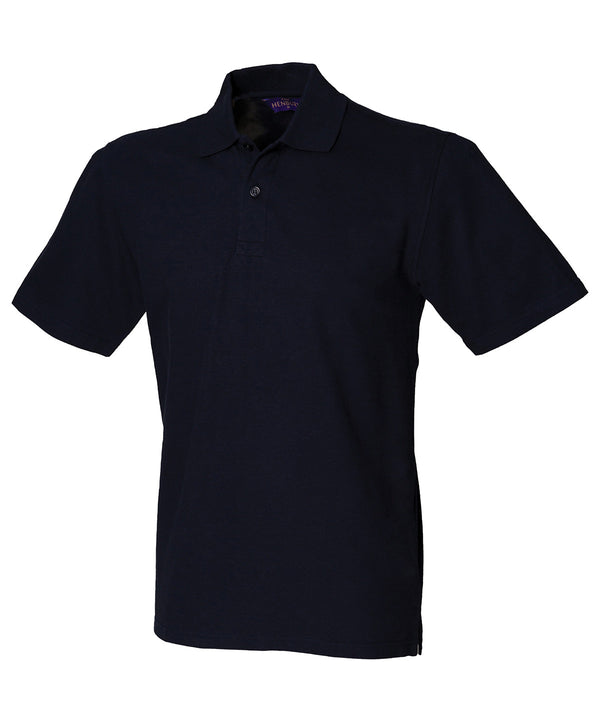 Henbury Stretch Piqué Polo Shirt - Navy