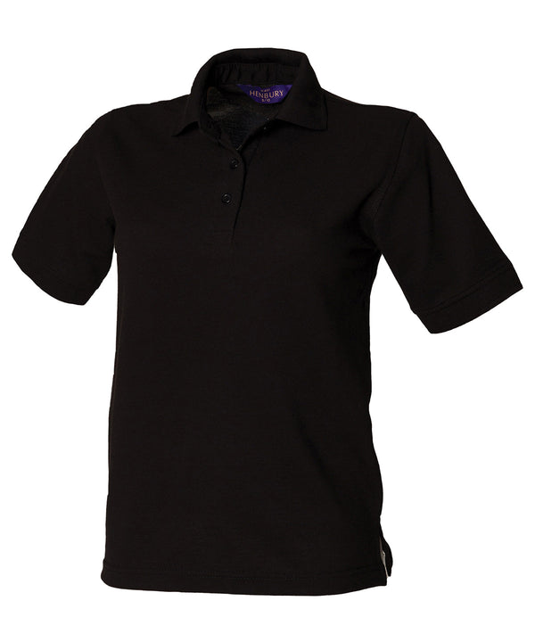 Henbury Women's 65/35 Polo Shirt - Black