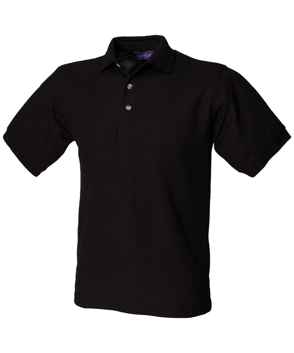 Henbury Ultimate 65/35 Polo Shirt - Black