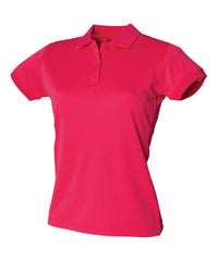 Henbury Women's Coolplus® Polo Shirt - Bright Pink