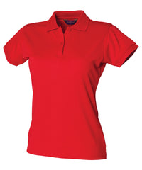 Henbury Women's Coolplus® Polo Shirt - Classic Red