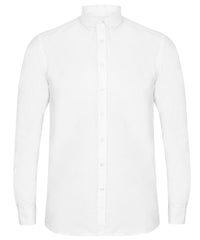 Henbury Modern Long Sleeve Oxford Shirt - White