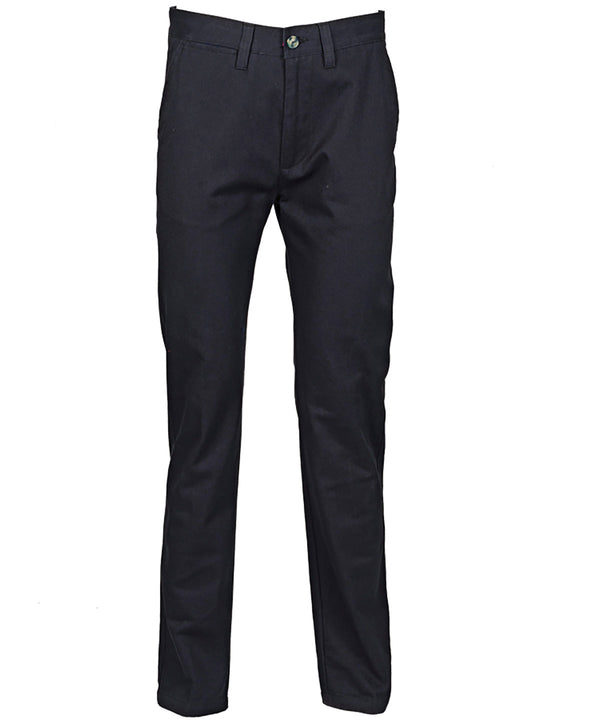 Henbury 65/35 Flat Fronted Chino Trousers - Navy