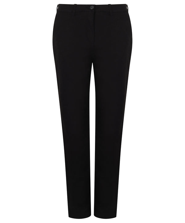 Henbury Women's Stretch Chinos - Black