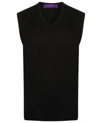 Henbury Sleeveless V-neck Jumper - Navy