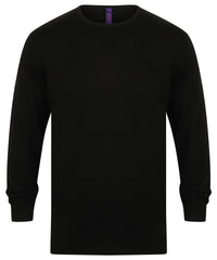Henbury Crew Neck Jumper - Black