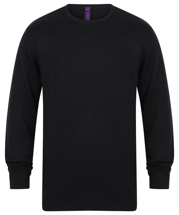 Henbury Crew Neck Jumper - Navy