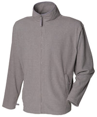Henbury Microfleece Jacket - Heather Grey