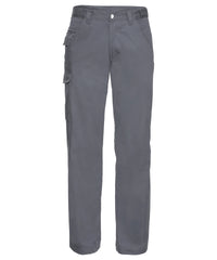 Russell Athletic Polycotton Twill Workwear Trousers - Convoy Grey