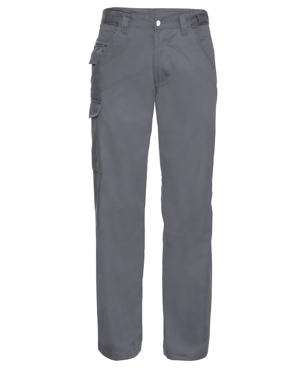 Russell Athletic Polycotton Twill Workwear Trousers - Convoy Grey