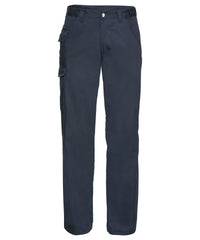 Russell Athletic Polycotton Twill Workwear Trousers - French Navy
