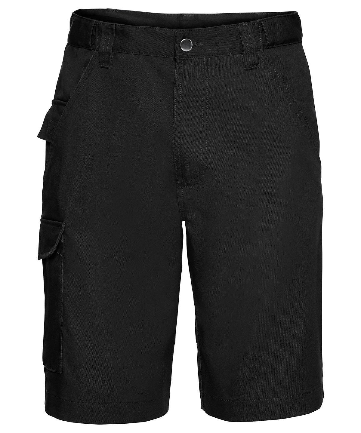 Russell Athletic Polycotton Twill Workwear Shorts - Black