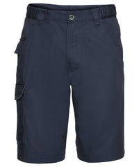 Russell Athletic Polycotton Twill Workwear Shorts - French Navy