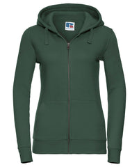 Russell Athletic Women's Authentic Zipped Hooded Sweatshirt - Bottle Green