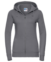 Russell Athletic Women's Authentic Zipped Hooded Sweatshirt - Convoy Grey