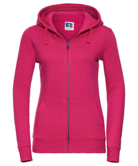 Russell Athletic Women's Authentic Zipped Hooded Sweatshirt - Fuchsia