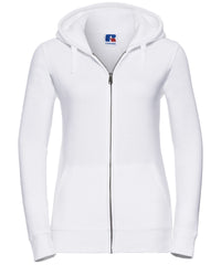 Russell Athletic Women's Authentic Zipped Hooded Sweatshirt - White