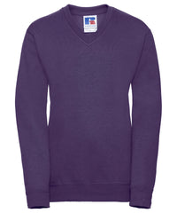 Russell Athletic Kids V-neck Sweatshirt - Purple