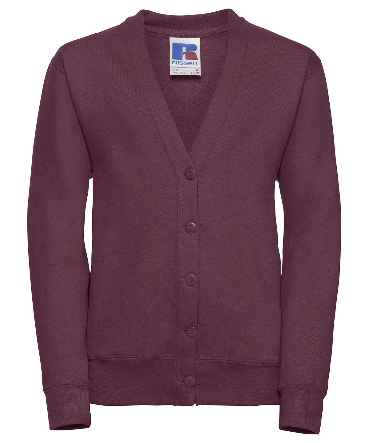 Russell Athletic Kids Cardigan - Burgundy