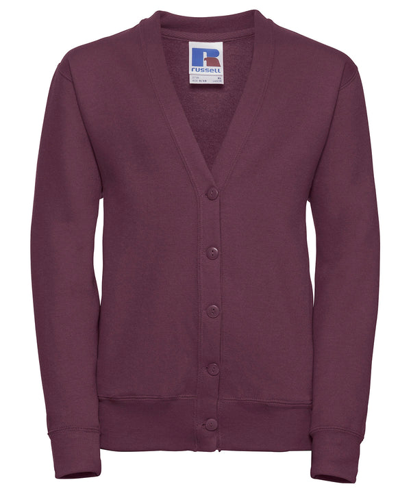 Russell Athletic Kids Cardigan - Burgundy