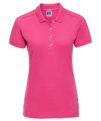 Russell Athletic Women's Stretch Polo - Fuchsia
