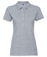 Russell Athletic Women's Stretch Polo - Light Oxford