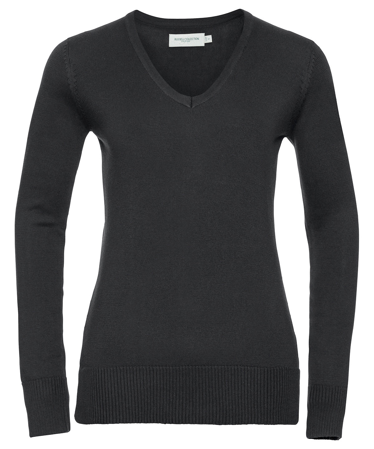 Russell Athletic Women's V-neck Knitted Sweater - Black