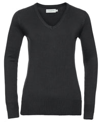 Russell Athletic Women's V-neck Knitted Sweater - Black
