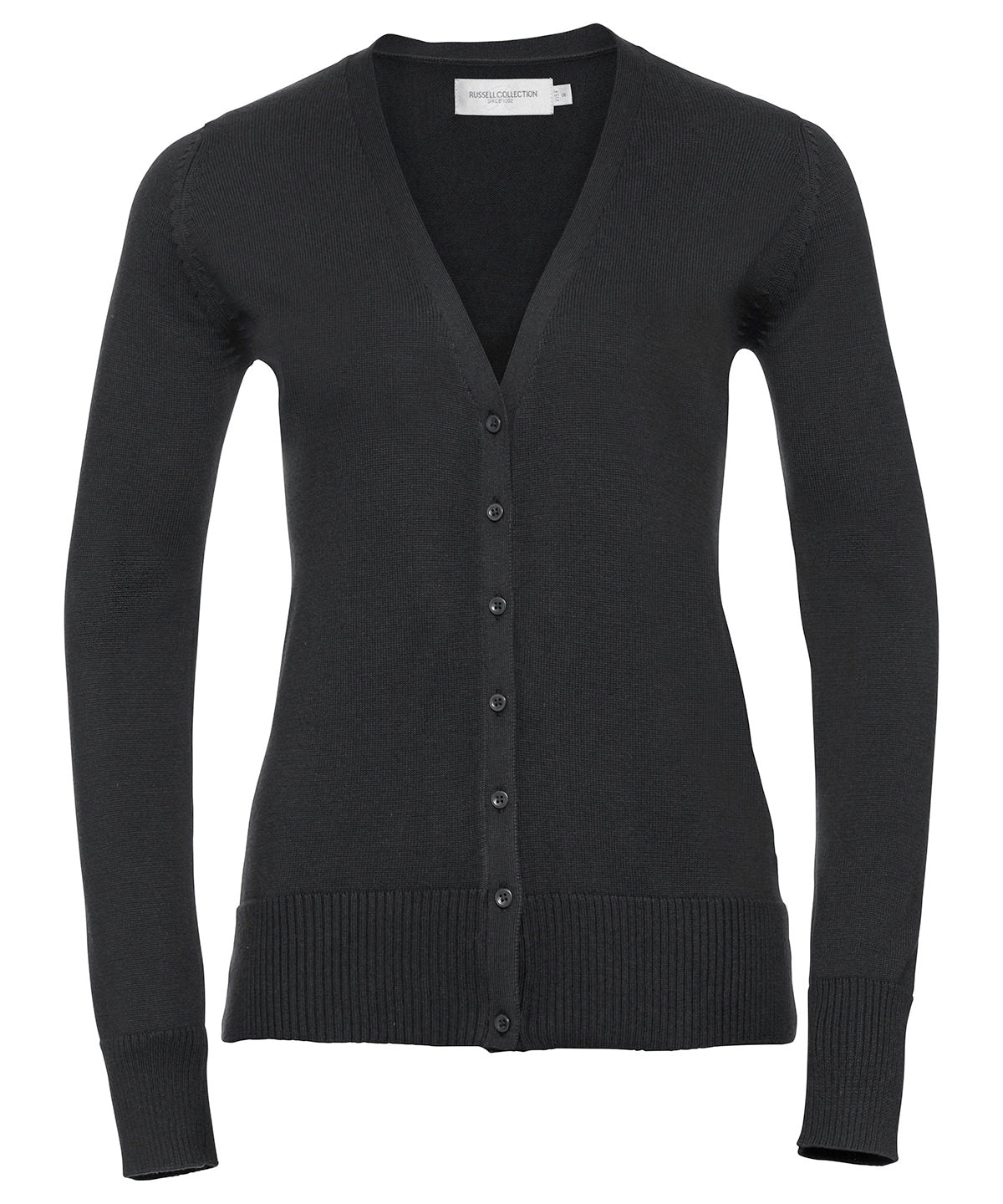 Russell Athletic Women's V-neck Knitted Cardigan - Black