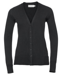 Russell Athletic Women's V-neck Knitted Cardigan - Black