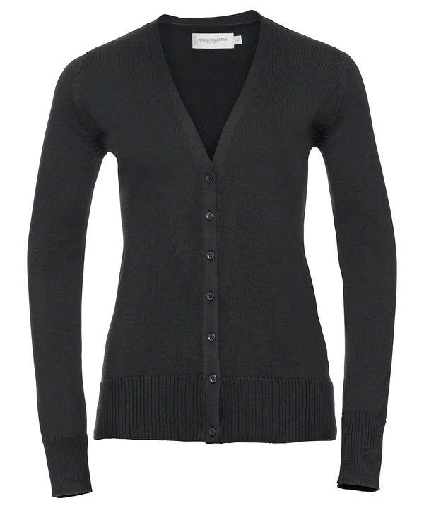 Russell Athletic Women's V-neck Knitted Cardigan - Black