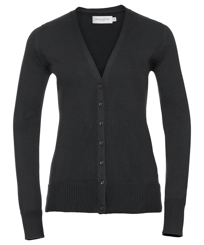 Russell Athletic Women's V-neck Knitted Cardigan - Black
