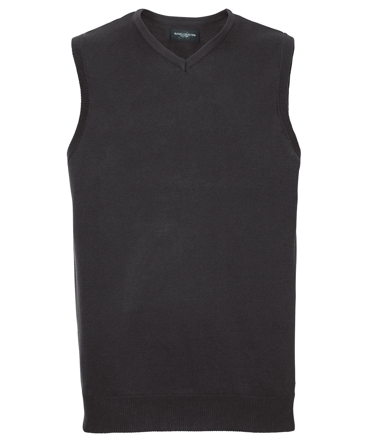 Russell Athletic V-neck Sleeveless Knitted Sweater - Black