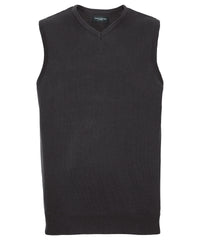 Russell Athletic V-neck Sleeveless Knitted Sweater - Black