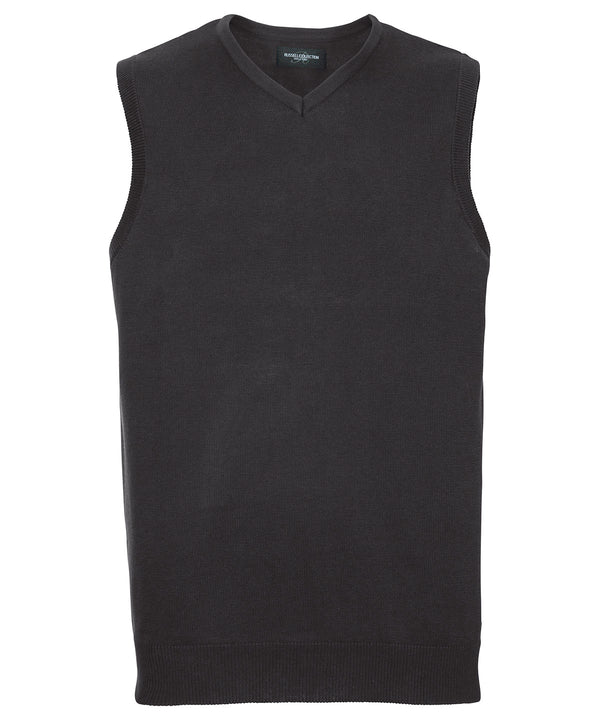 Russell Athletic V-neck Sleeveless Knitted Sweater - Black