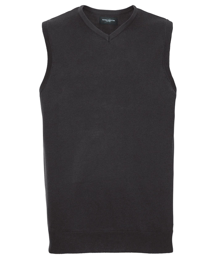 Russell Athletic V-neck Sleeveless Knitted Sweater - Black