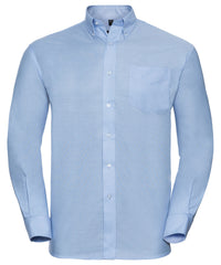 Russell Athletic Long Sleeve Easycare Oxford Shirt - Oxford Blue