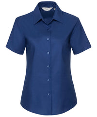 Russell Athletic Women's Short Sleeve Oxford Shirt - Bright Royal
