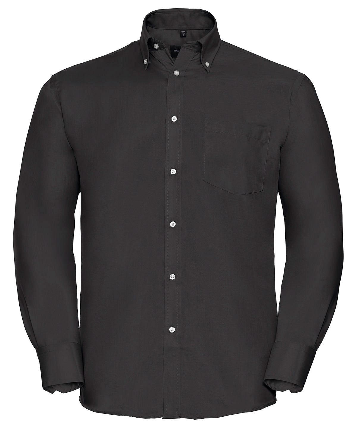 Russell Athletic Long Sleeve Ultimate Non-iron Shirt - Black