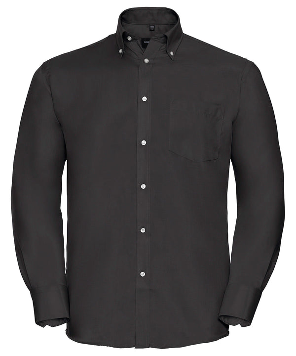 Russell Athletic Long Sleeve Ultimate Non-iron Shirt - Black