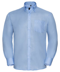 Russell Athletic Long Sleeve Ultimate Non-iron Shirt - Bright Sky