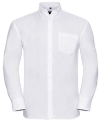 Russell Athletic Long Sleeve Ultimate Non-iron Shirt - White