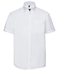Russell Athletic Short Sleeve Ultimate Non-iron Shirt - White