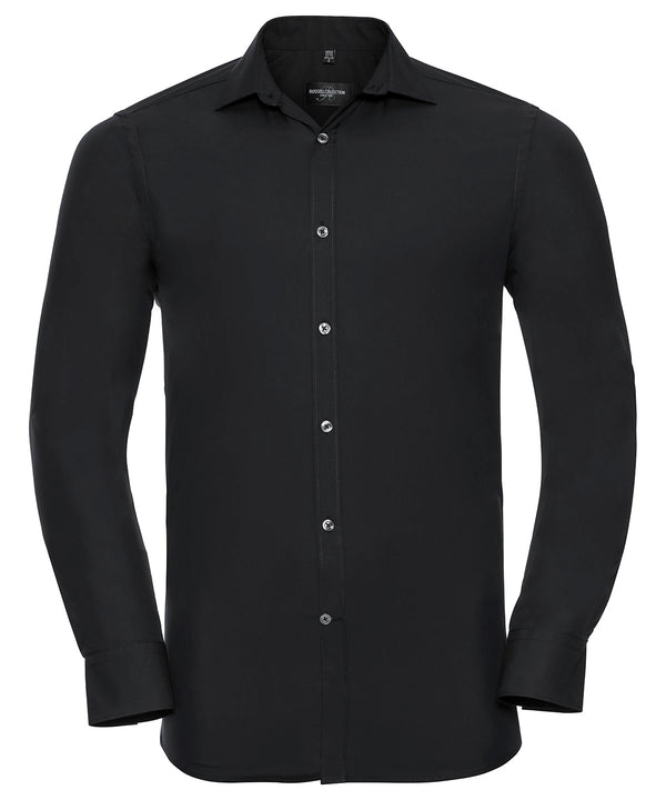 Russell Athletic Long Sleeve Ultimate Stretch Shirt - Black