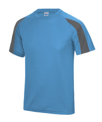 AWDis Contrast Cool T - Sapphire Blue/Charcoal