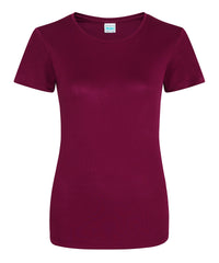 AWDis Women's Cool T - Burgundy