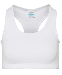AWDis Women's Cool Sports Crop Top - Arctic White
