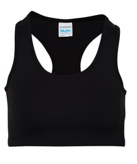 AWDis Women's Cool Sports Crop Top - Jet Black*