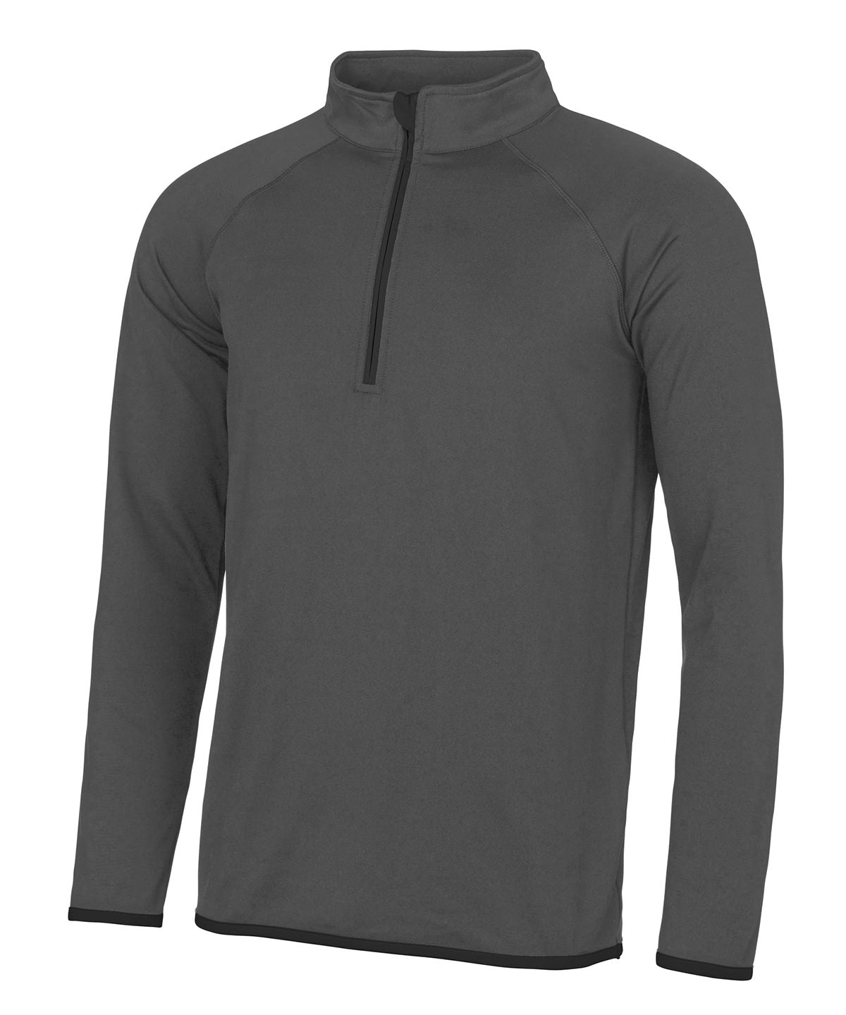 AWDis Cool ½ Zip Sweatshirt - Charcoal/Jet Black