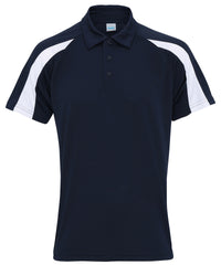AWDis Contrast Cool Polo - French Navy/Arctic White